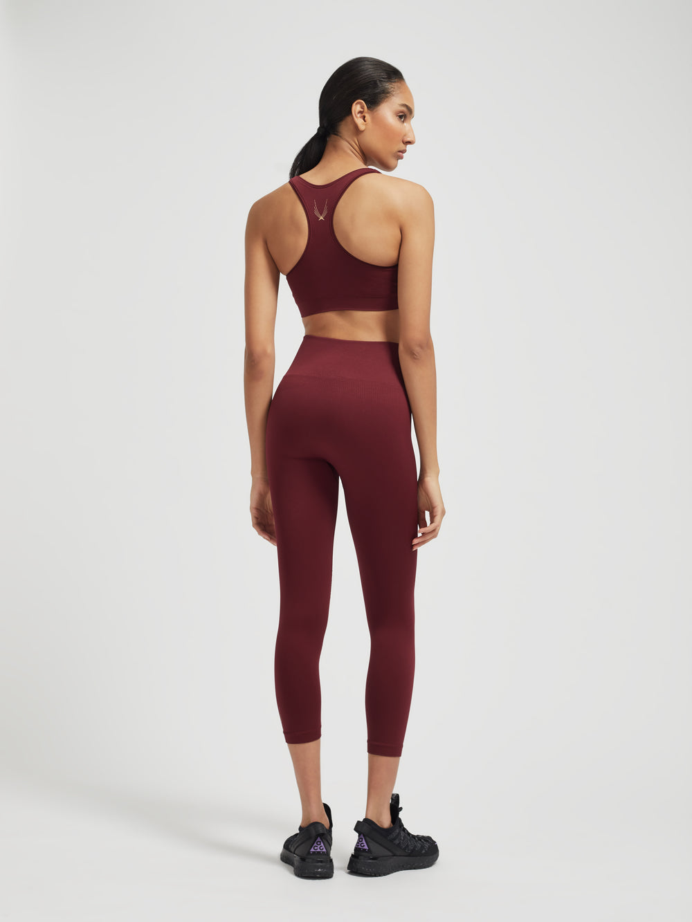 Lucas Hugh Technical Knit Sports Bra Maroon