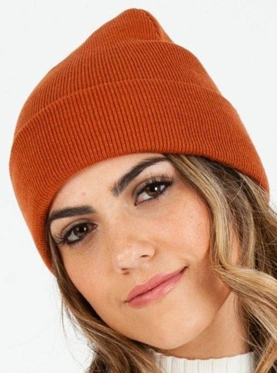 lucca couture HIMALAYAS CLASSIC FOLDOVER BEANIE-SIENNA