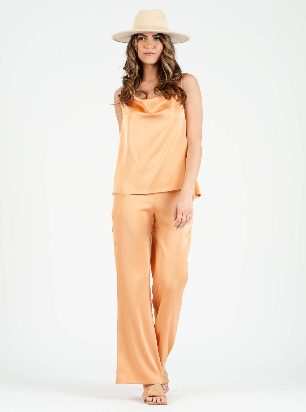 lucca couture ANDREA PANTS-ORANGE MIST