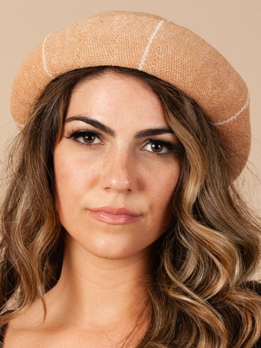 lucca couture AVELAINE KNIT BERET-CHAI