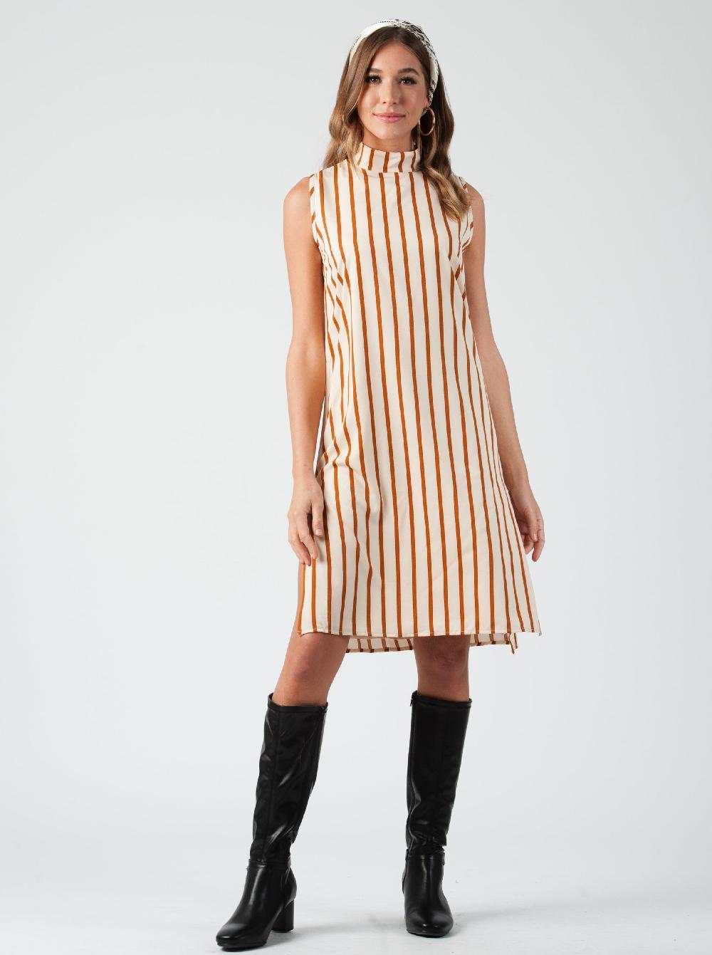 lucca couture AYLIN TUNIC DRESS-AUTUMN ROAD