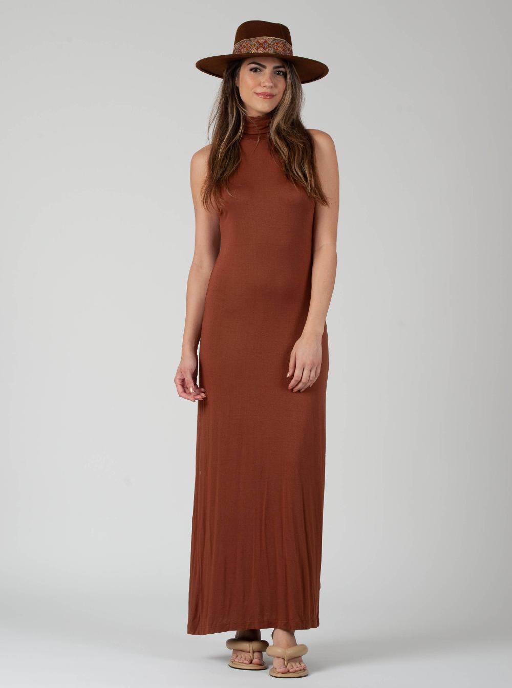lucca couture BAJA KNIT DRESS-DESERT CLAY