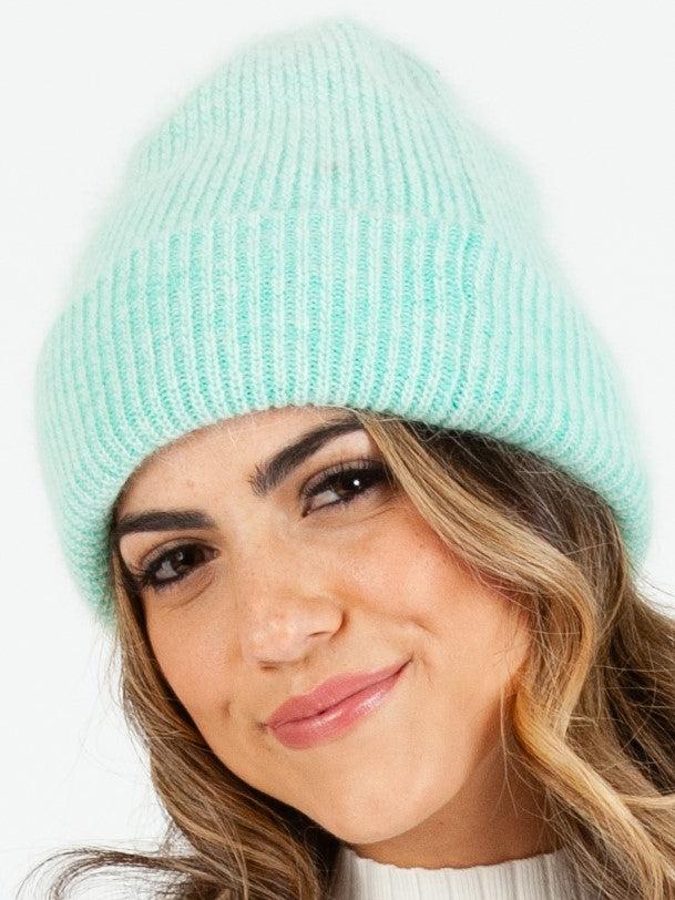 lucca couture BARWA RIBBED HEATHERED BEANIE