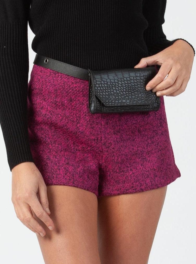 lucca couture BEVERLYNN SHORTS-FUSCHIA