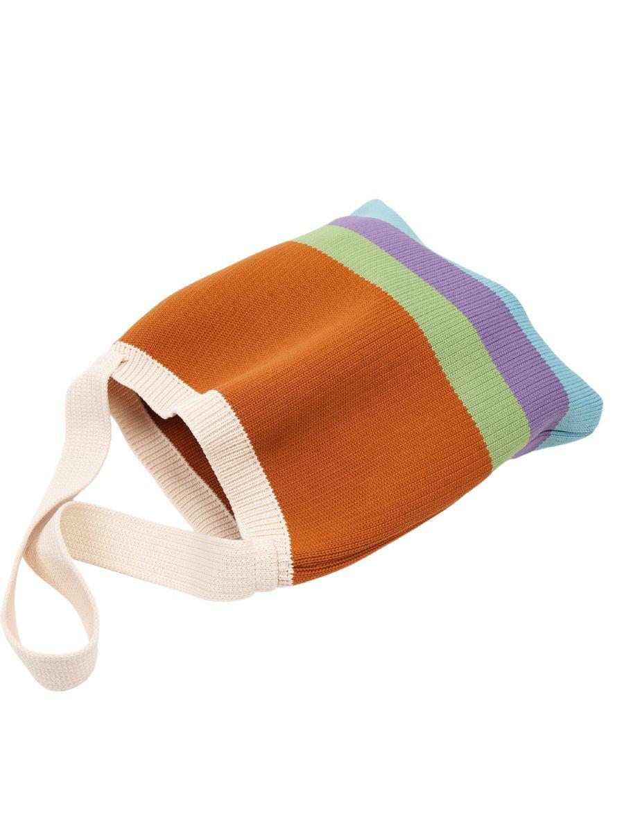 lucca couture BIBLIO KNIT TOTE BAG-KHAKI