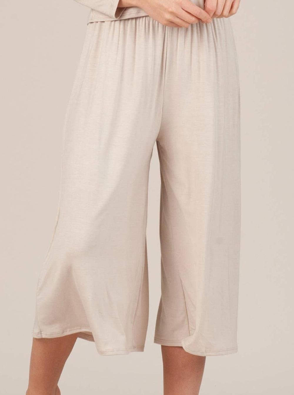 lucca couture CALYPSO CULOTTE PANT- BEIGE