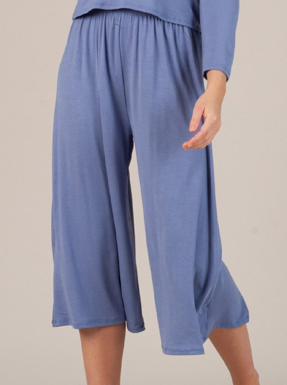 lucca couture CALYPSO CULOTTE PANT-BLUE