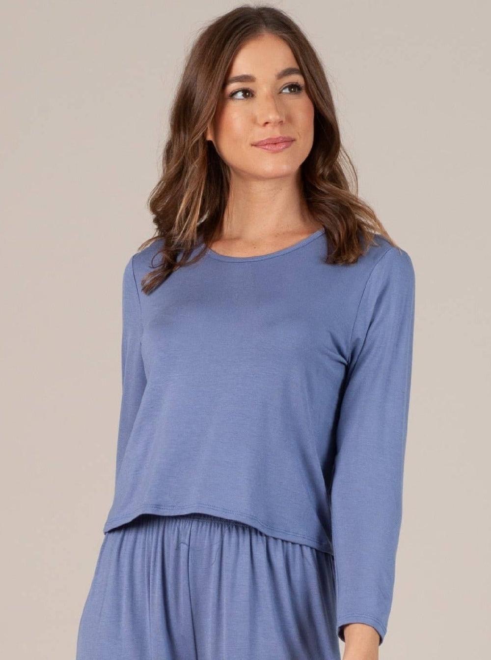 lucca couture CALYPSO TOP-BLUE