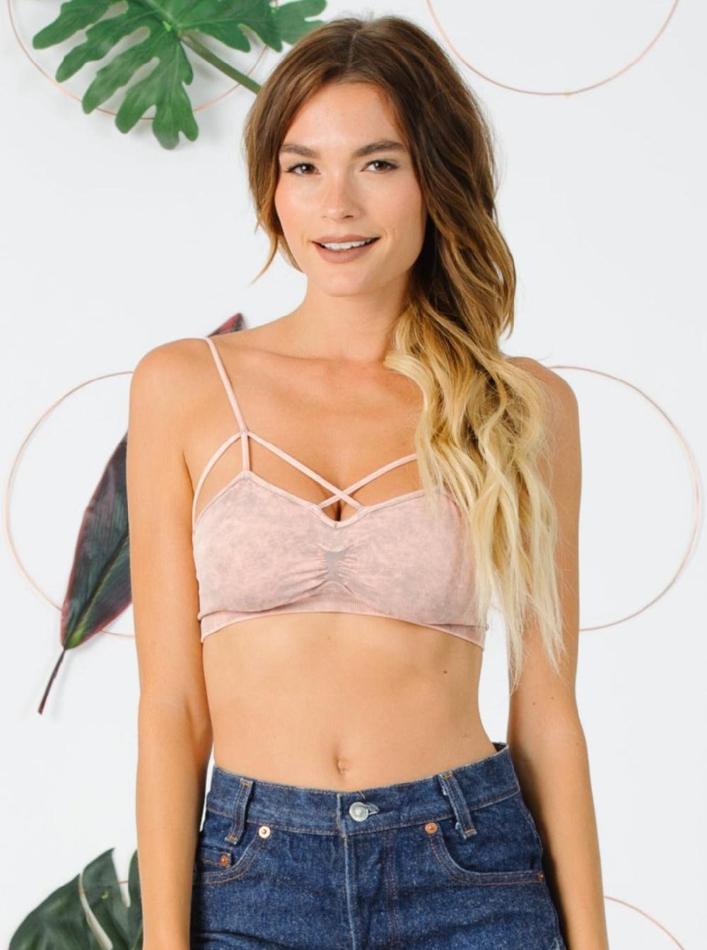 lucca couture CASEY BRALETTE-BLUSH