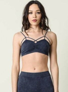 lucca couture CASEY BRALETTE-NAVY