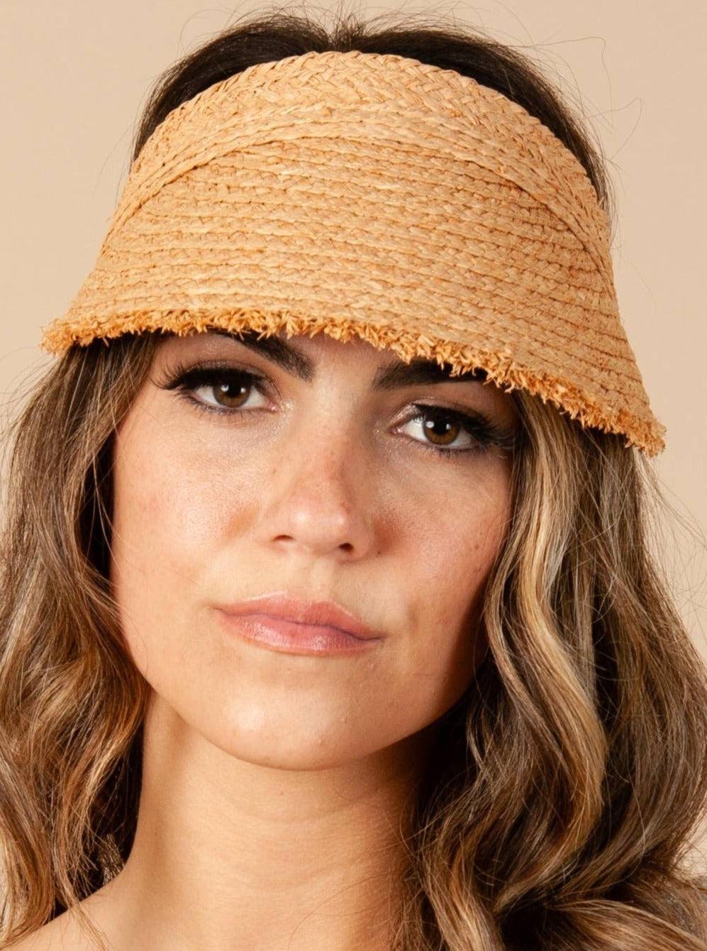 lucca couture CATHICA ROPE TIE VISOR-TAN