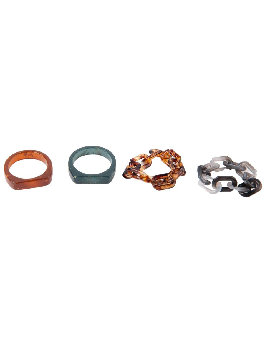 lucca couture CHAIN GANG RESIN RING