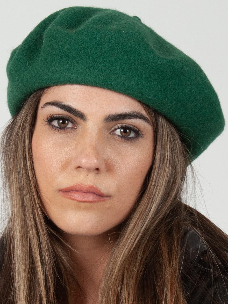 lucca couture CHERIE CLASSIC BERET-GREEN