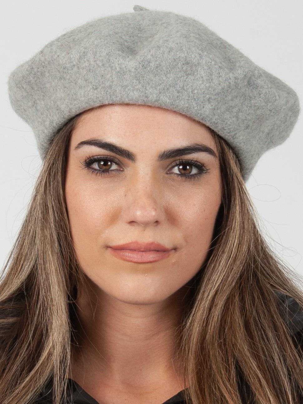 lucca couture CHERIE CLASSIC BERET-GREY