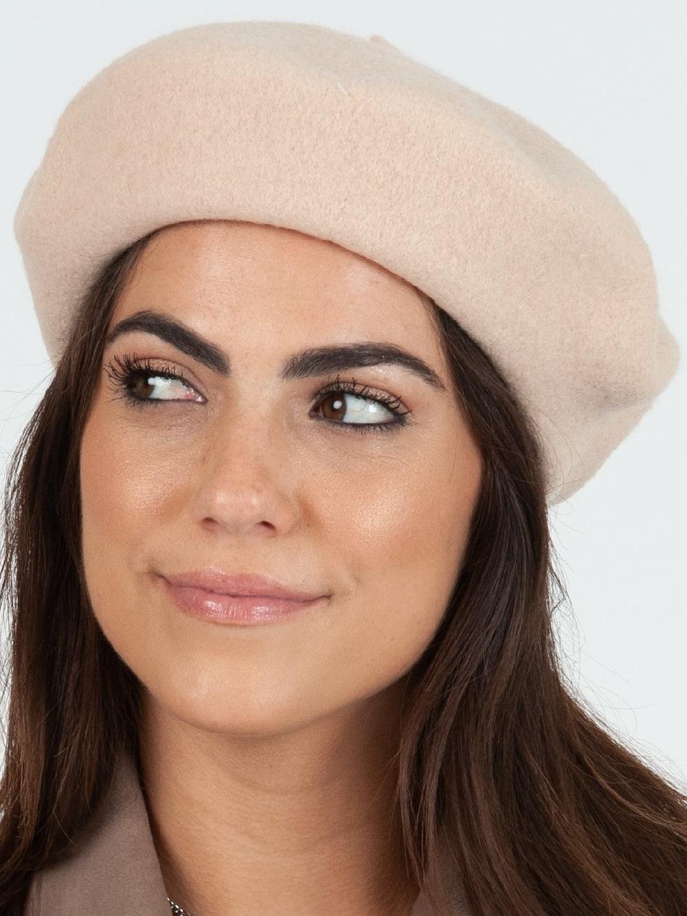 lucca couture CHERIE CLASSIC BERET-PINK