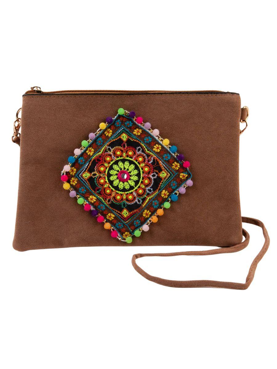 lucca couture CHUMASH PURSE-TOBACCO