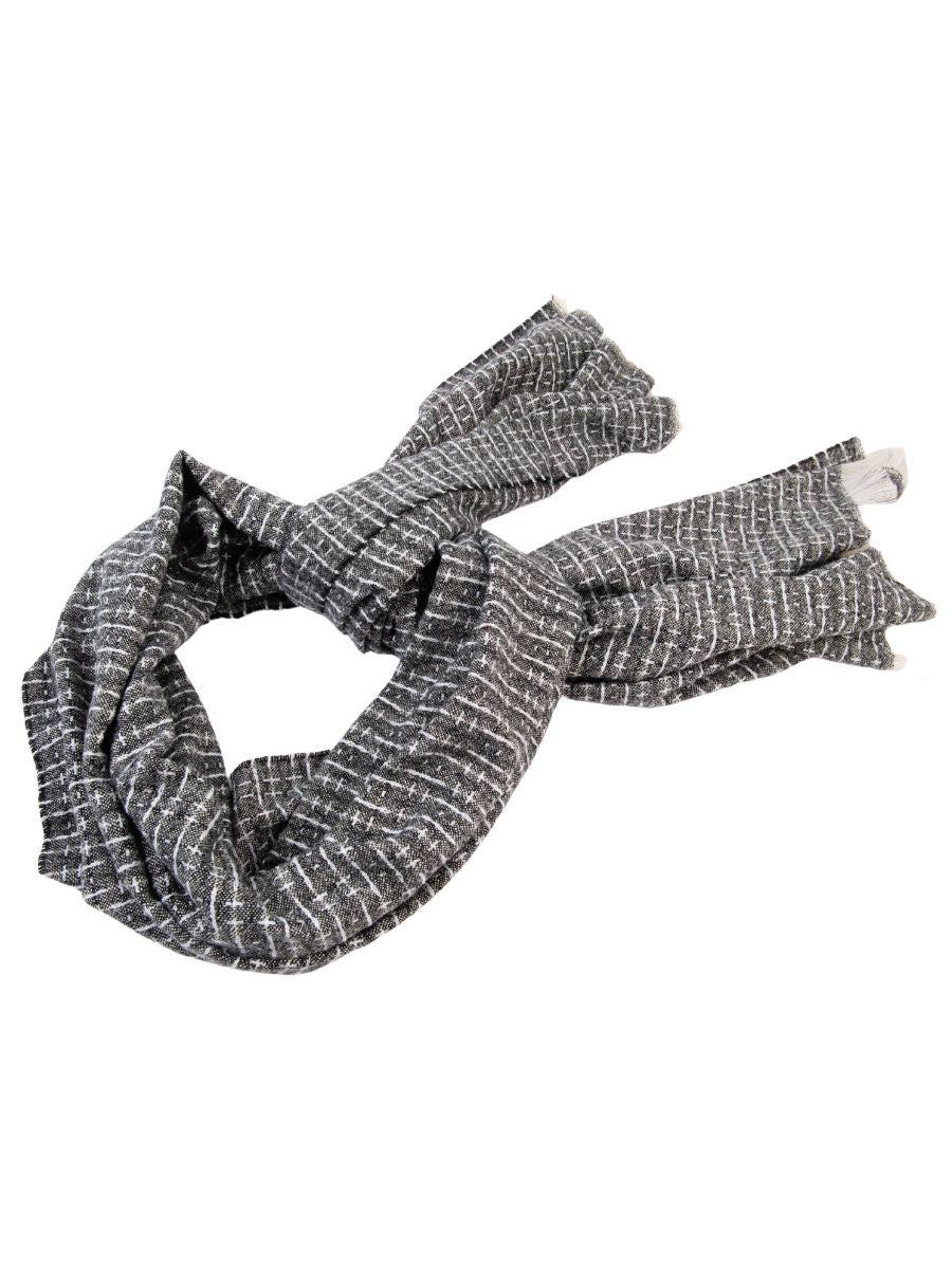 lucca couture CLIFF ABSTRACT SCARF-BLACK