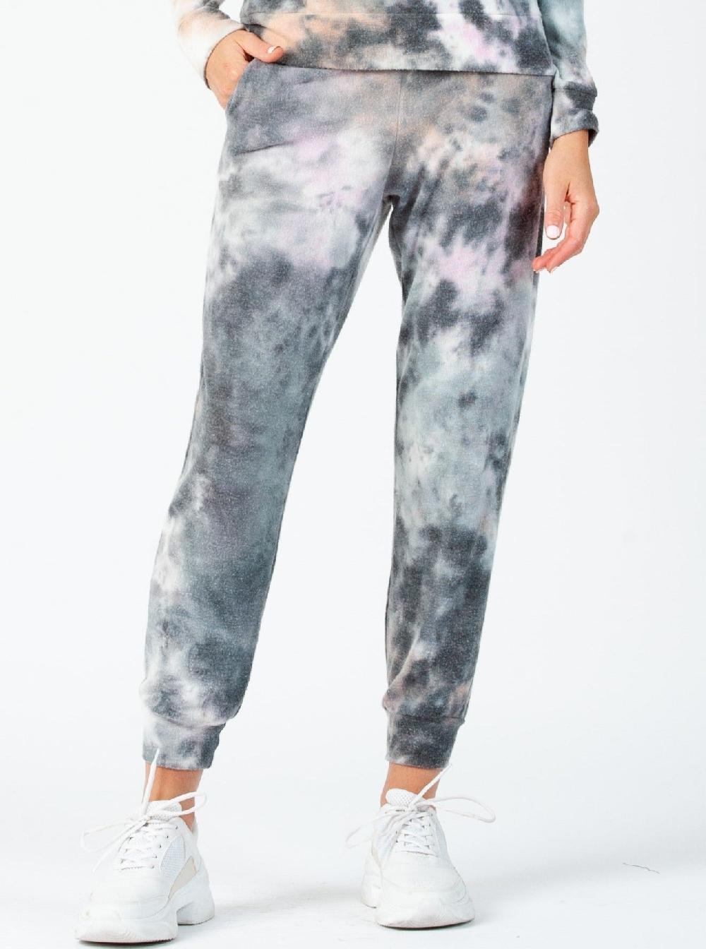 lucca couture COOKIE JOGGER PANTS-INDIGO SHERBERT