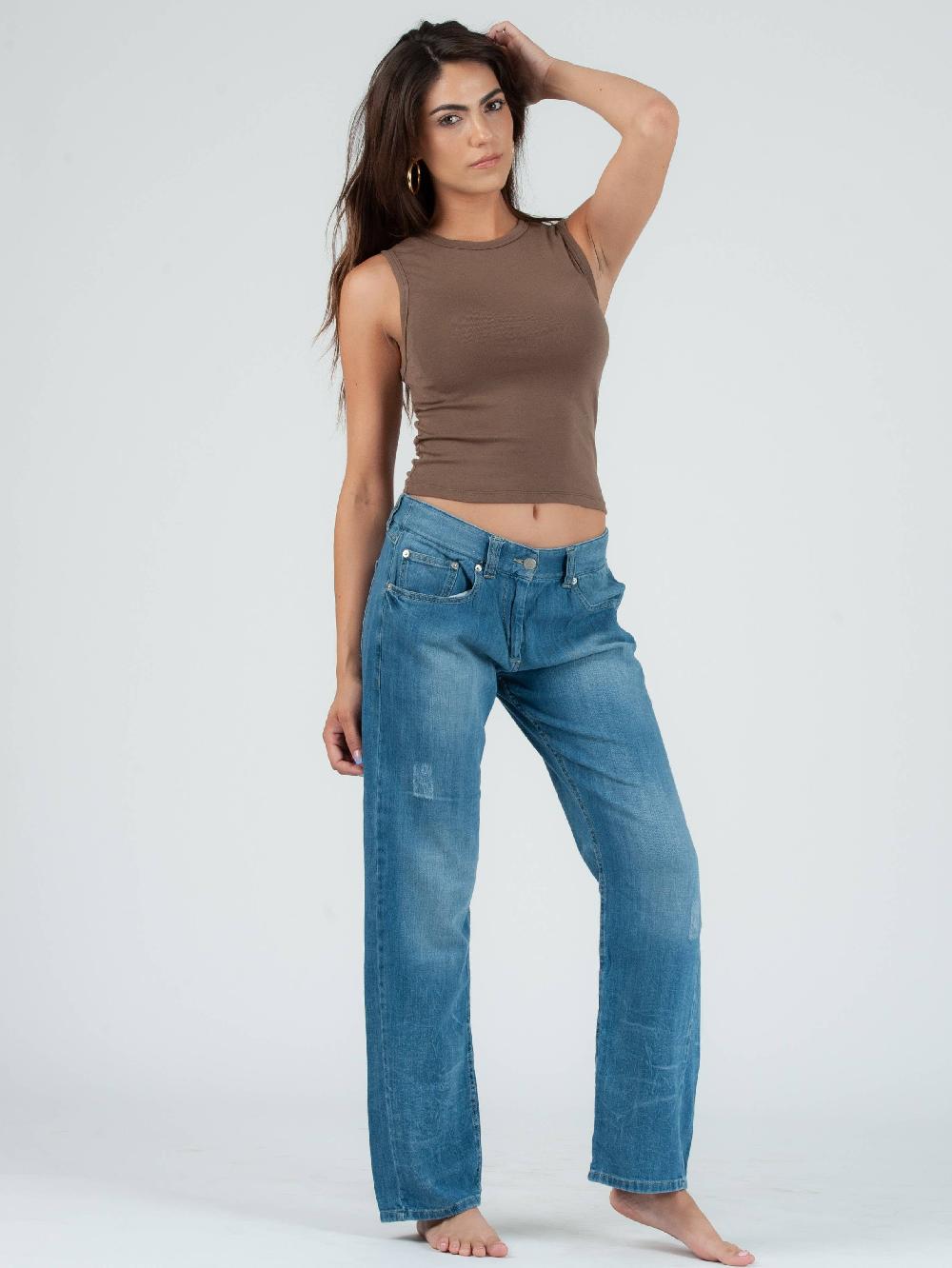 lucca couture EDEN THROWBACK TANK TOP-ESPRESSO