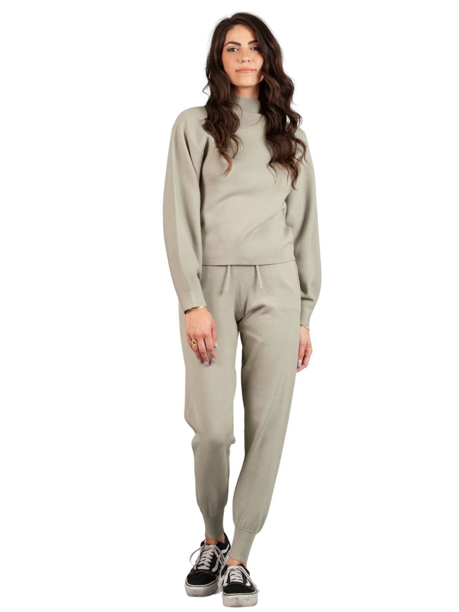 lucca couture ELLIE KNIT JOGGER SET-PISTACHIO