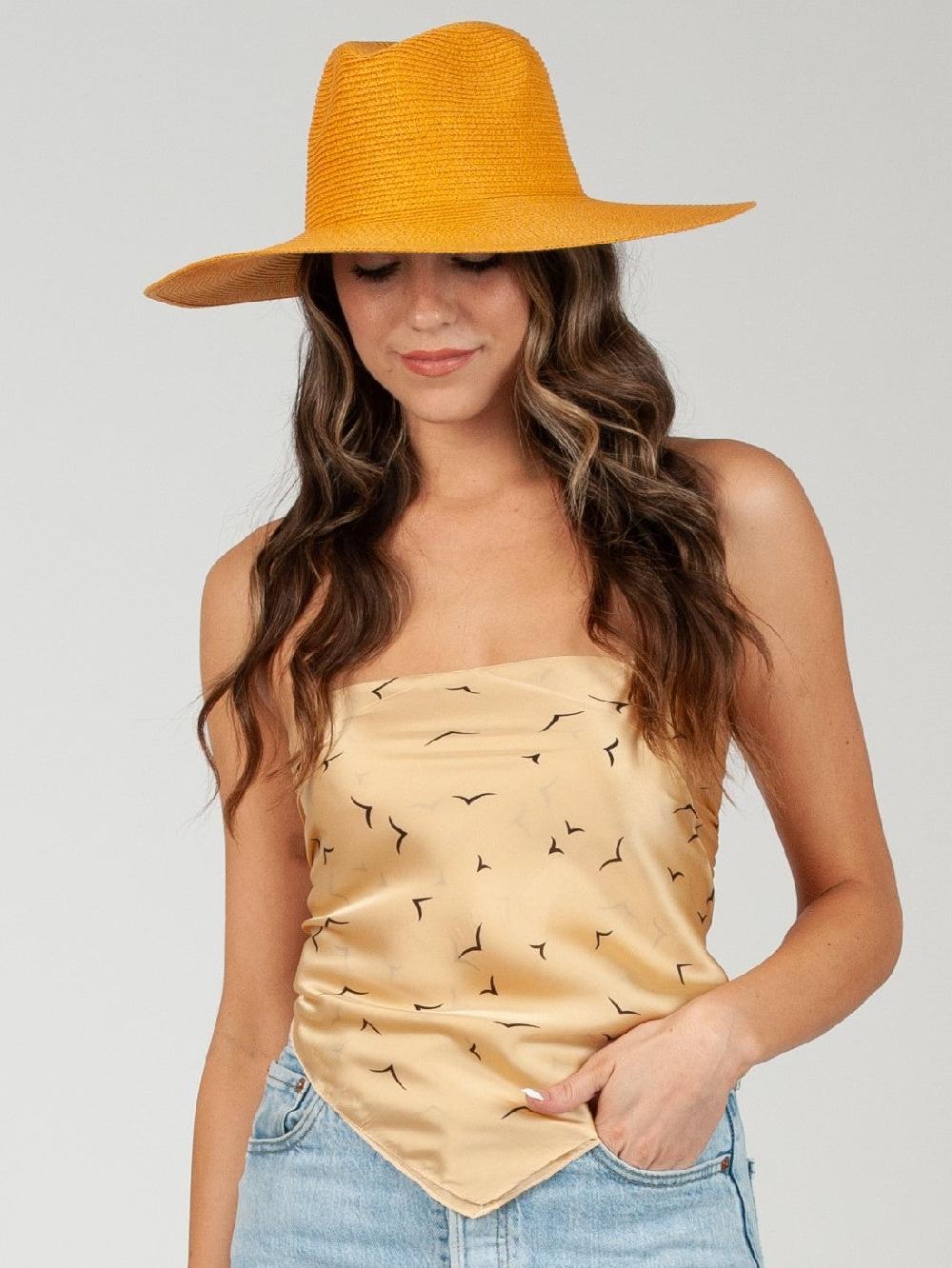 lucca couture FLIGHT SATIN SCARF-SUN BIRD