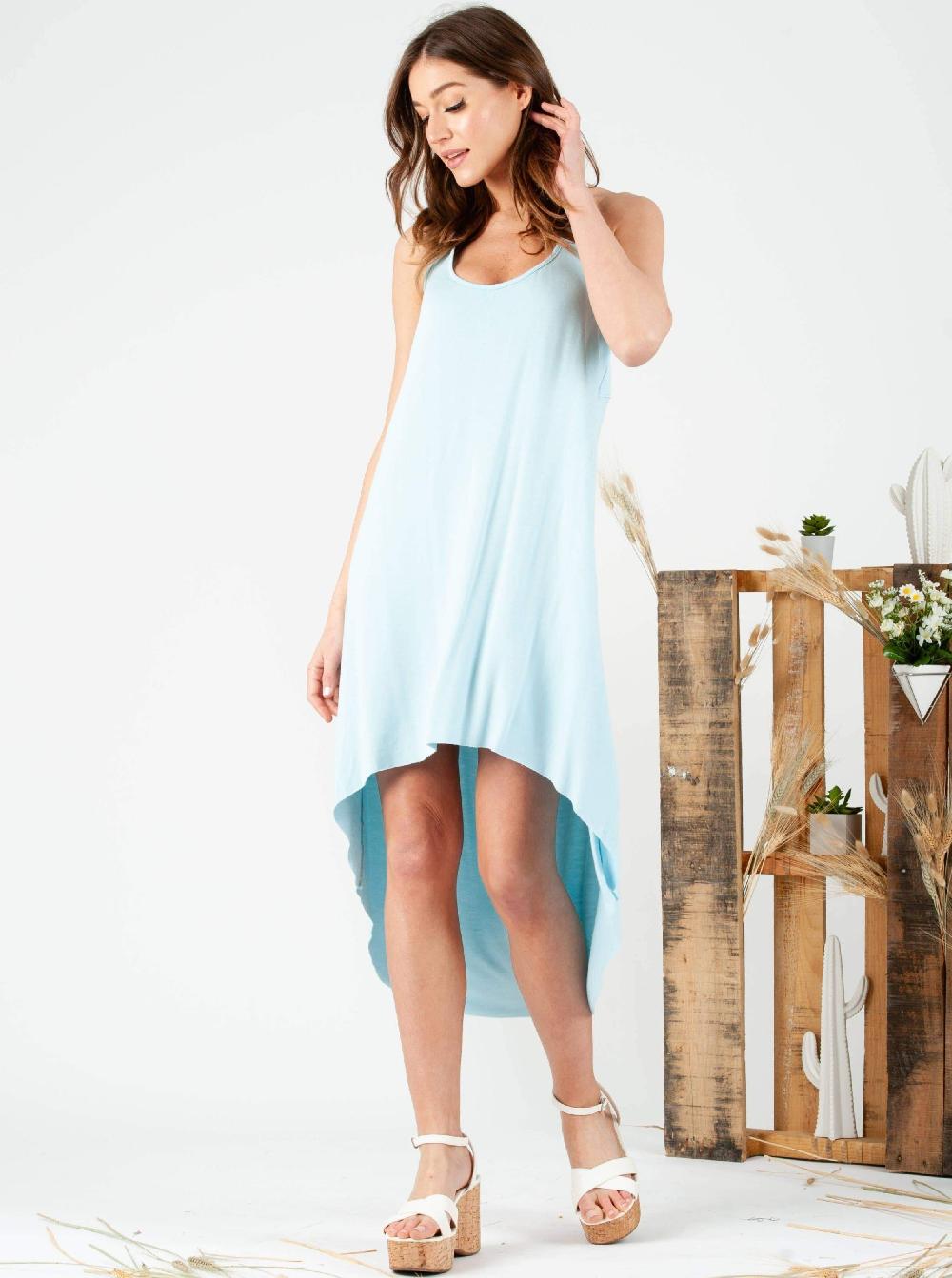 lucca couture GARLAND HI LO DRESS-BEACHY