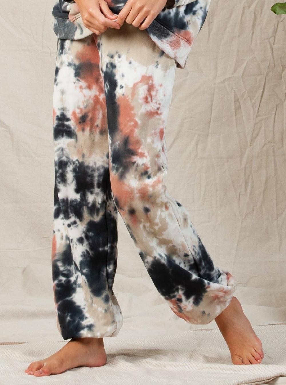 lucca couture GIA JOGGER-MARBLE TIE DYE