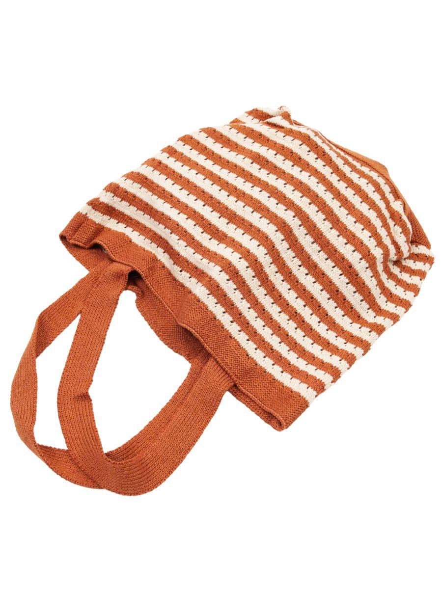 lucca couture HERITAGE BOHO STRIPES TOTE BAG-KHAKI