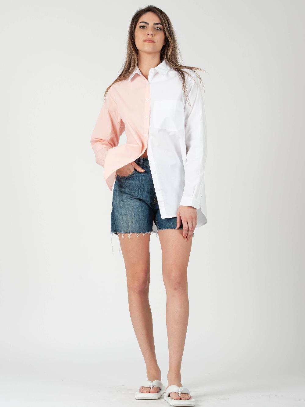 lucca couture HUNTER COLORBLOCK BUTTON DOWN
