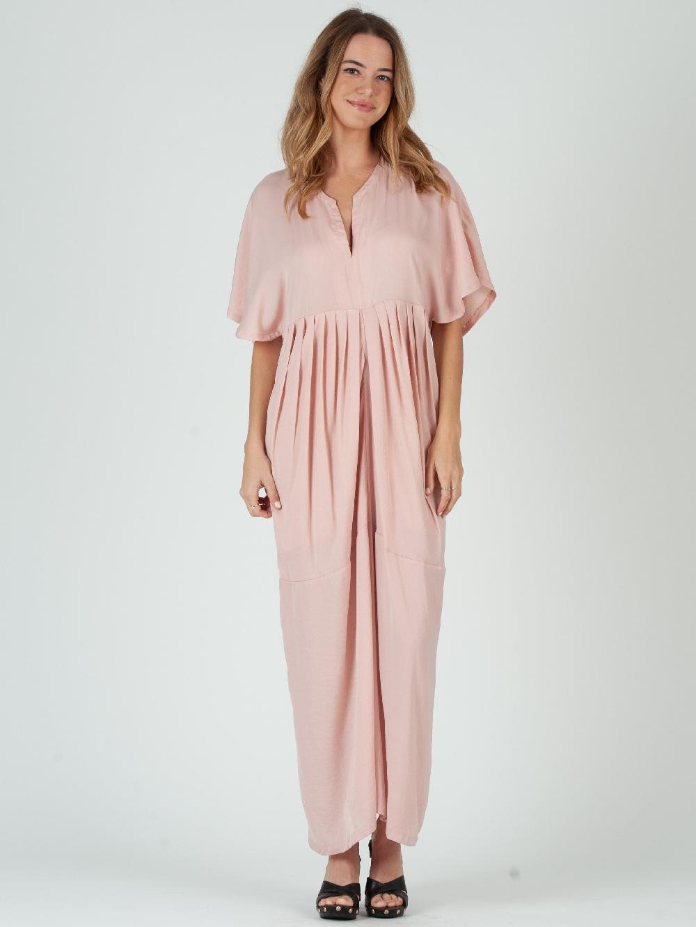 lucca couture HYDRANGEA MAXI DRESS-PEACHY