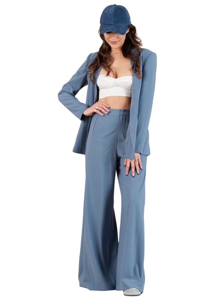 lucca couture IRIS BLAZER-ROBIN BLUE