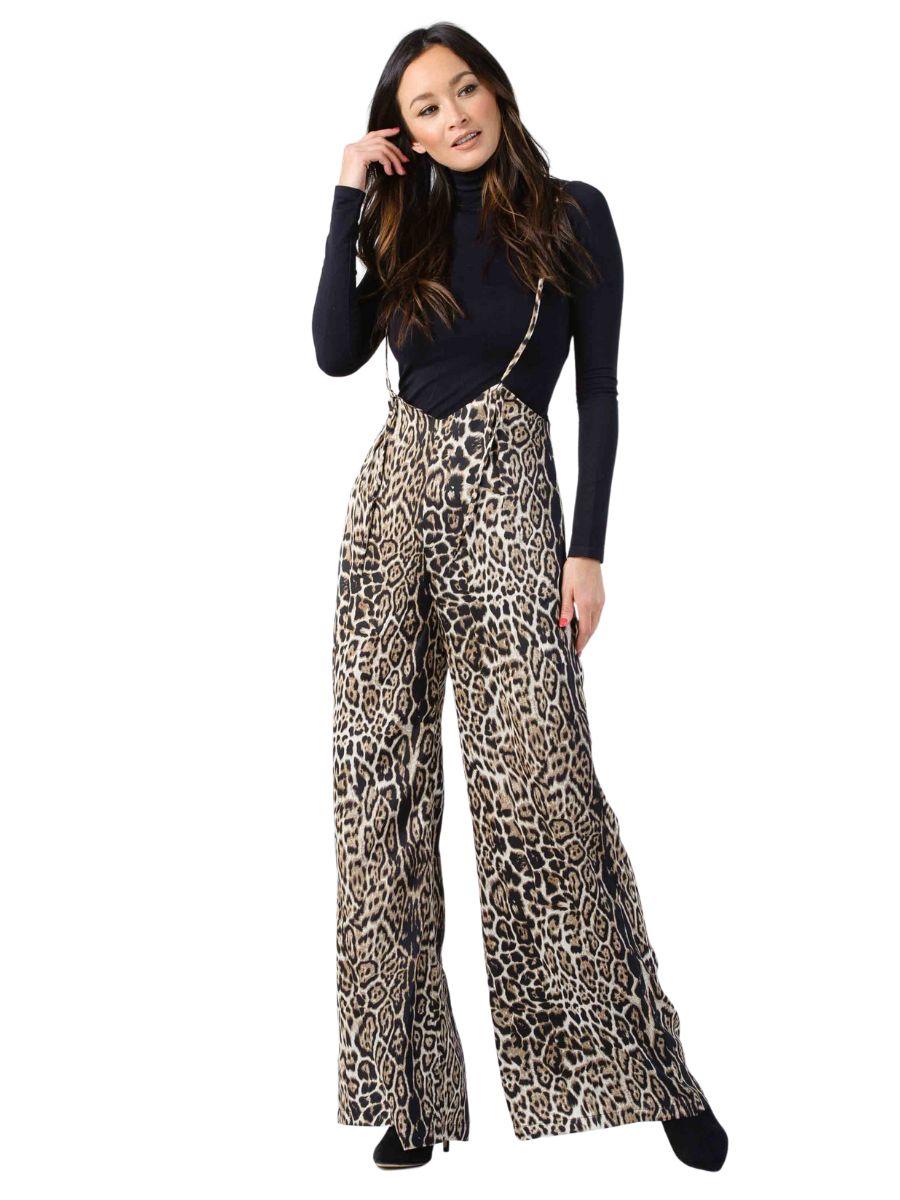 lucca couture JORDAN JUMPSUIT-CHEETAH