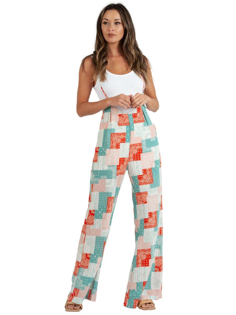 lucca couture JORDAN JUMPSUIT-CORAL PATCH