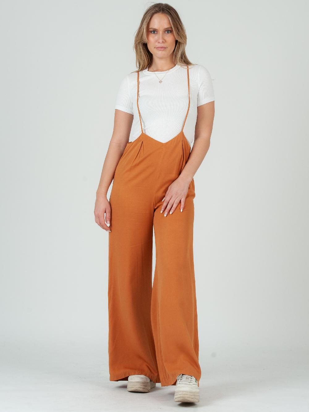 lucca couture JORDAN JUMPSUIT-MUSTARD