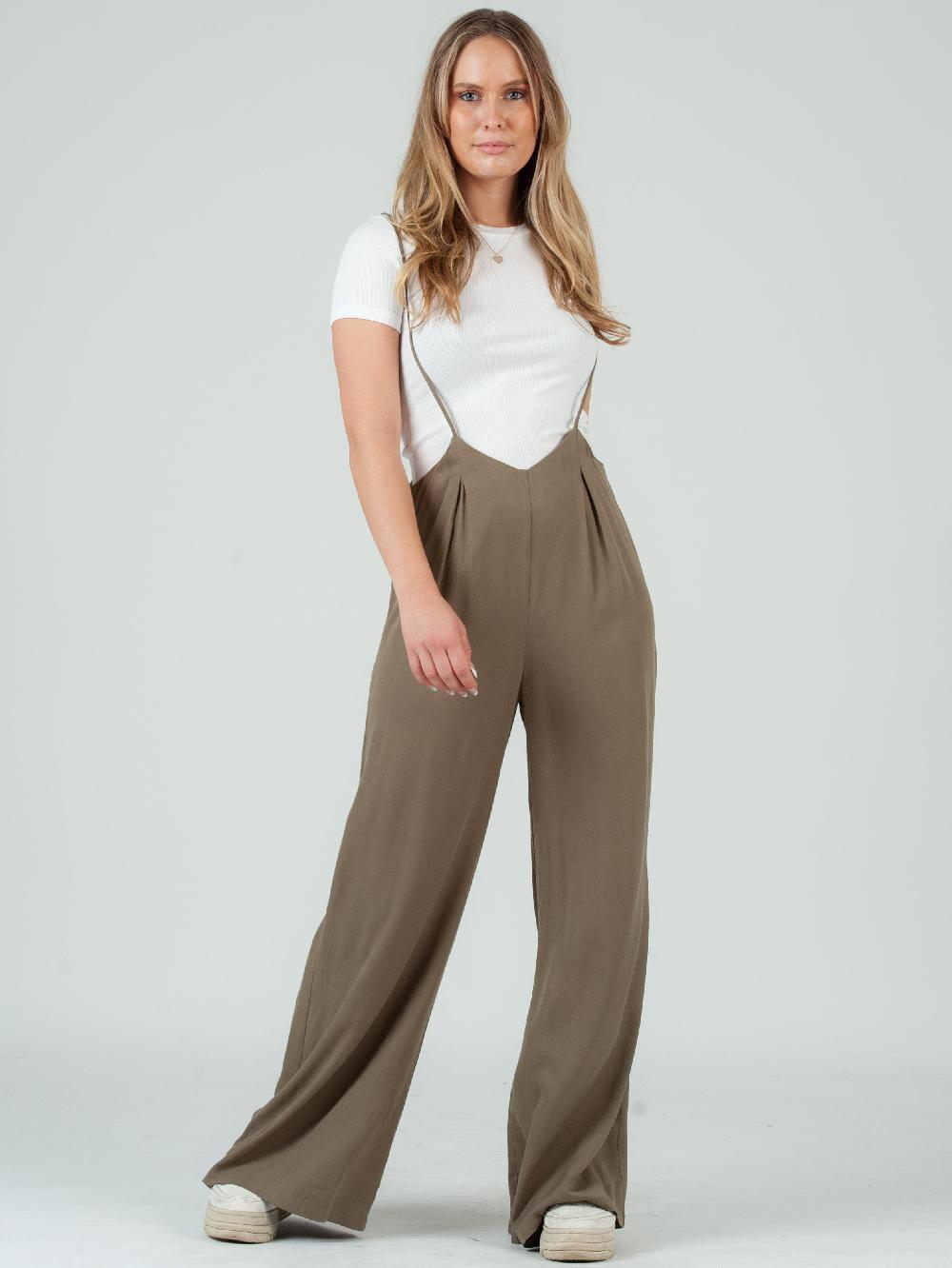 lucca couture JORDAN JUMPSUIT-OLIVE
