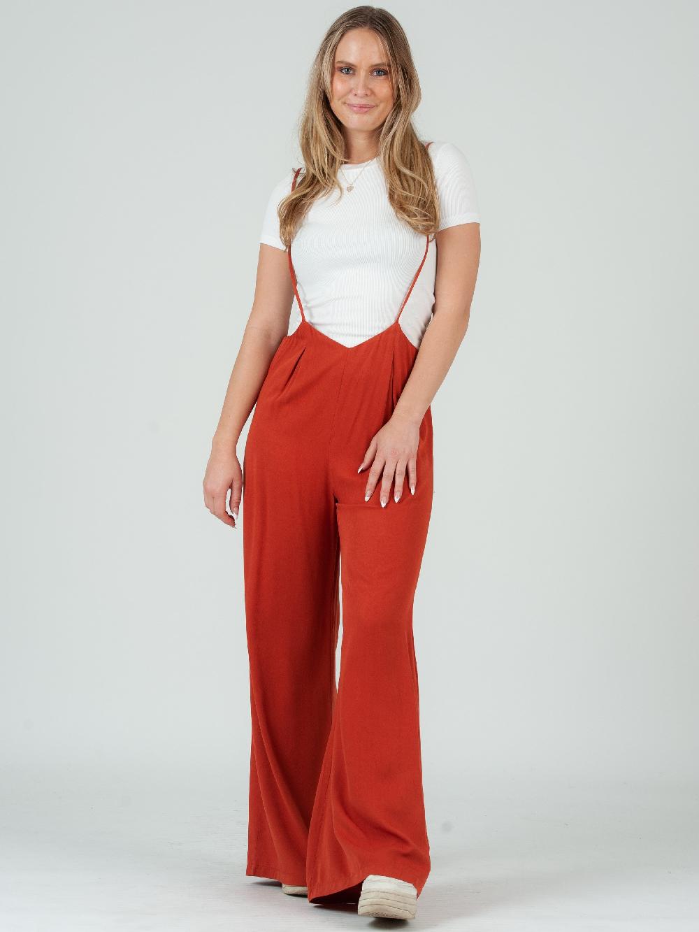 lucca couture JORDAN JUMPSUIT-RUST