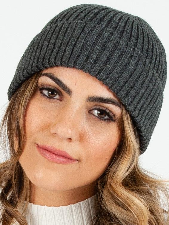lucca couture K2 II FISHERMAN BEANIE-H. CHARCOAL