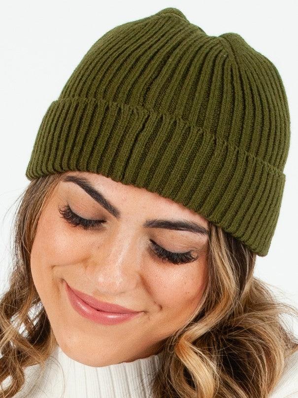 lucca couture K2 II FISHERMAN BEANIE-OLIVE