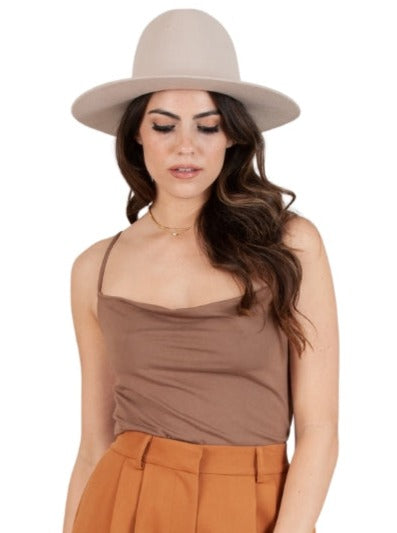 lucca couture KELSIE DRAPE CAMI-ACORN