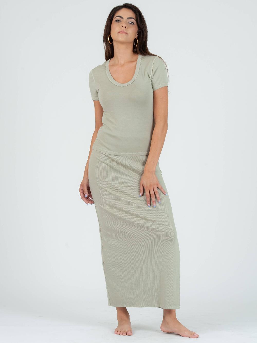 lucca couture KENDALL PENCIL SKIRT-SAGE