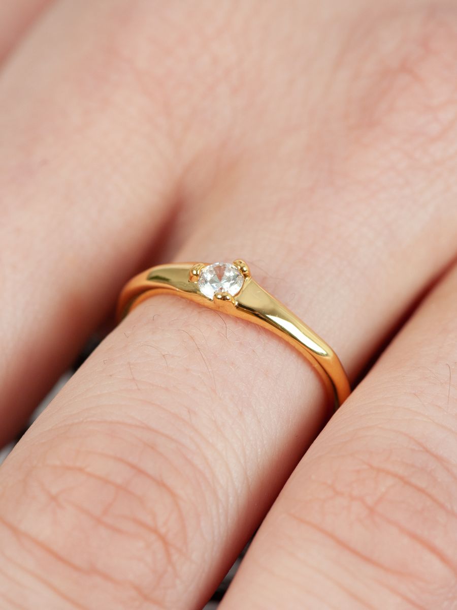 lucca couture KIN RING-WHITE