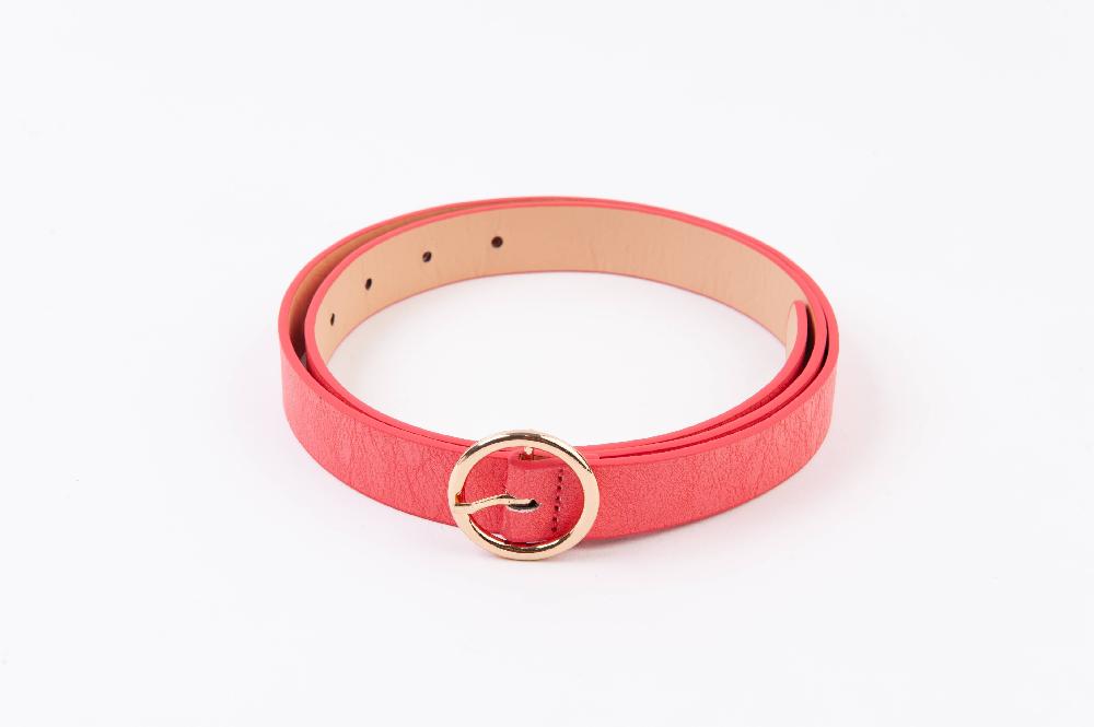 lucca couture KNOX VEGAN BELT-CORAL