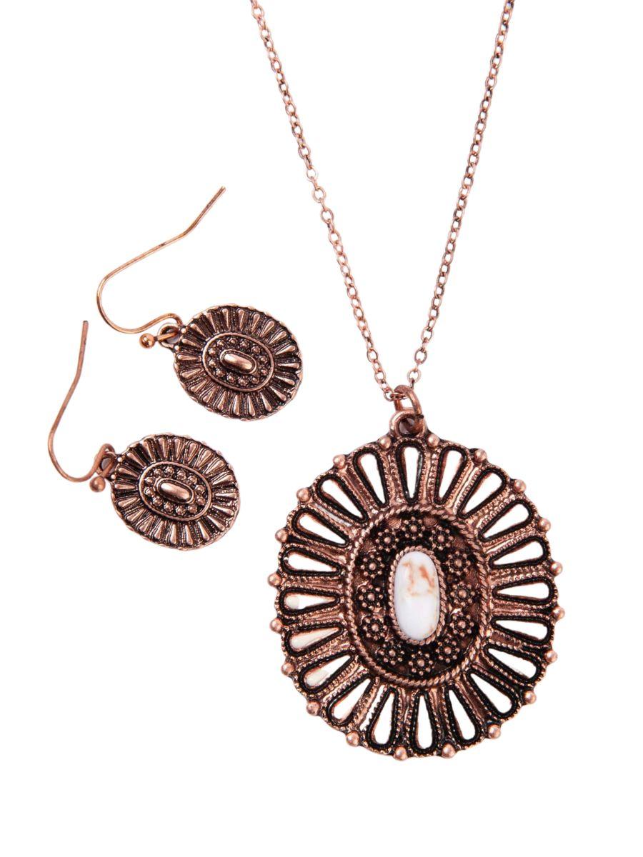lucca couture KOKO NECKLACE & EARRING SET