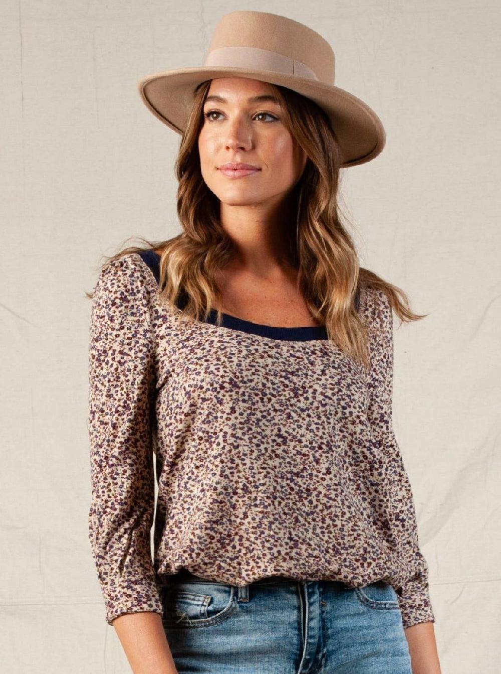 lucca couture LAURIE TOP-IVORY RASP