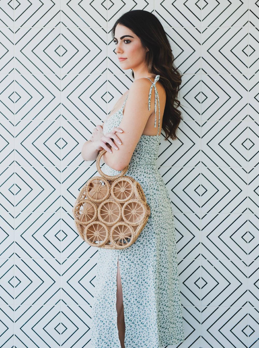 lucca couture LIMON FRESCA HEX BAG-TAN