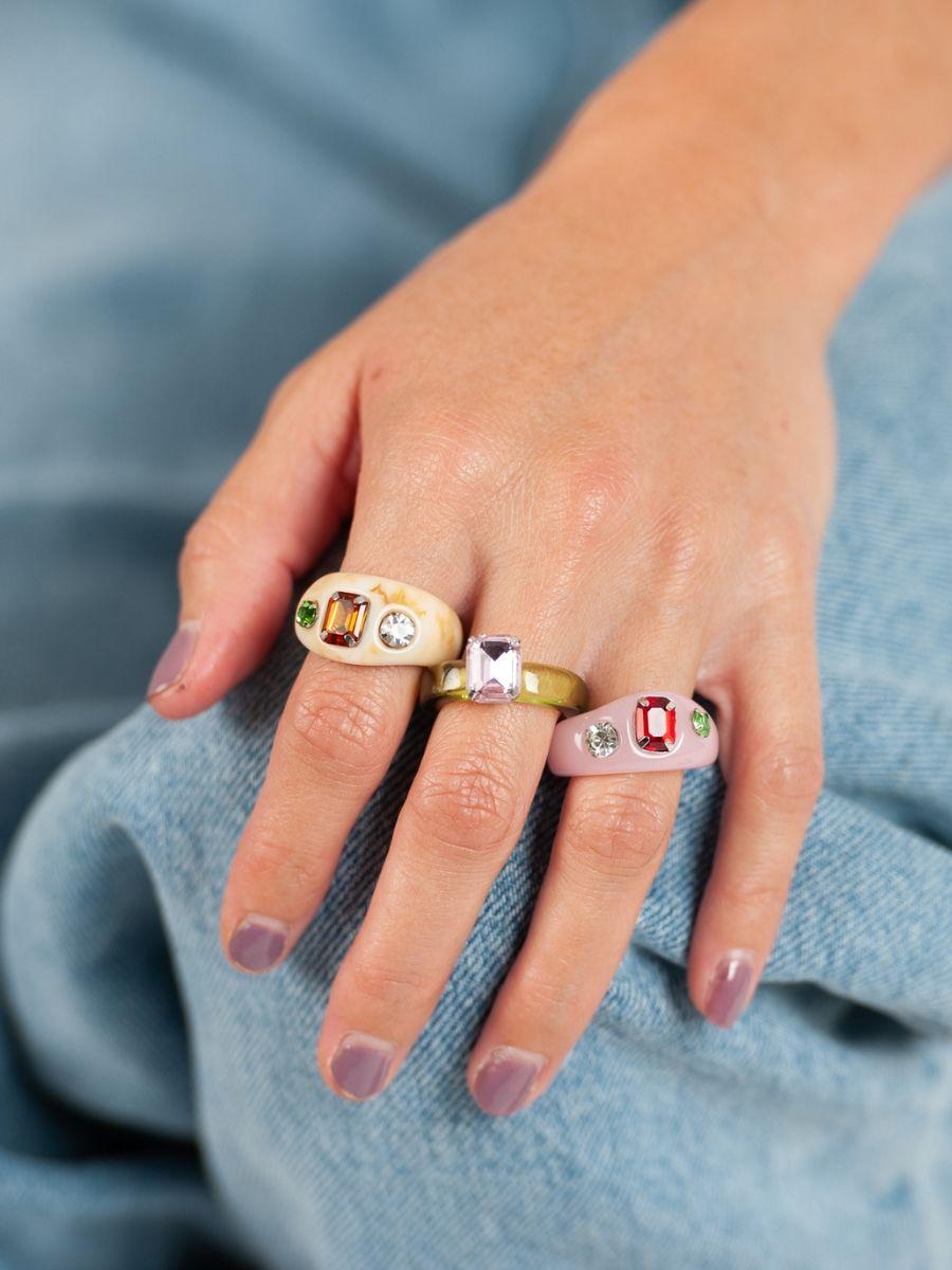 lucca couture LOURDES RESIN RING