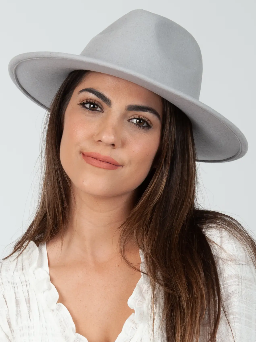 lucca couture LOVELYSS WOOL FEDORA-LT. GRAY