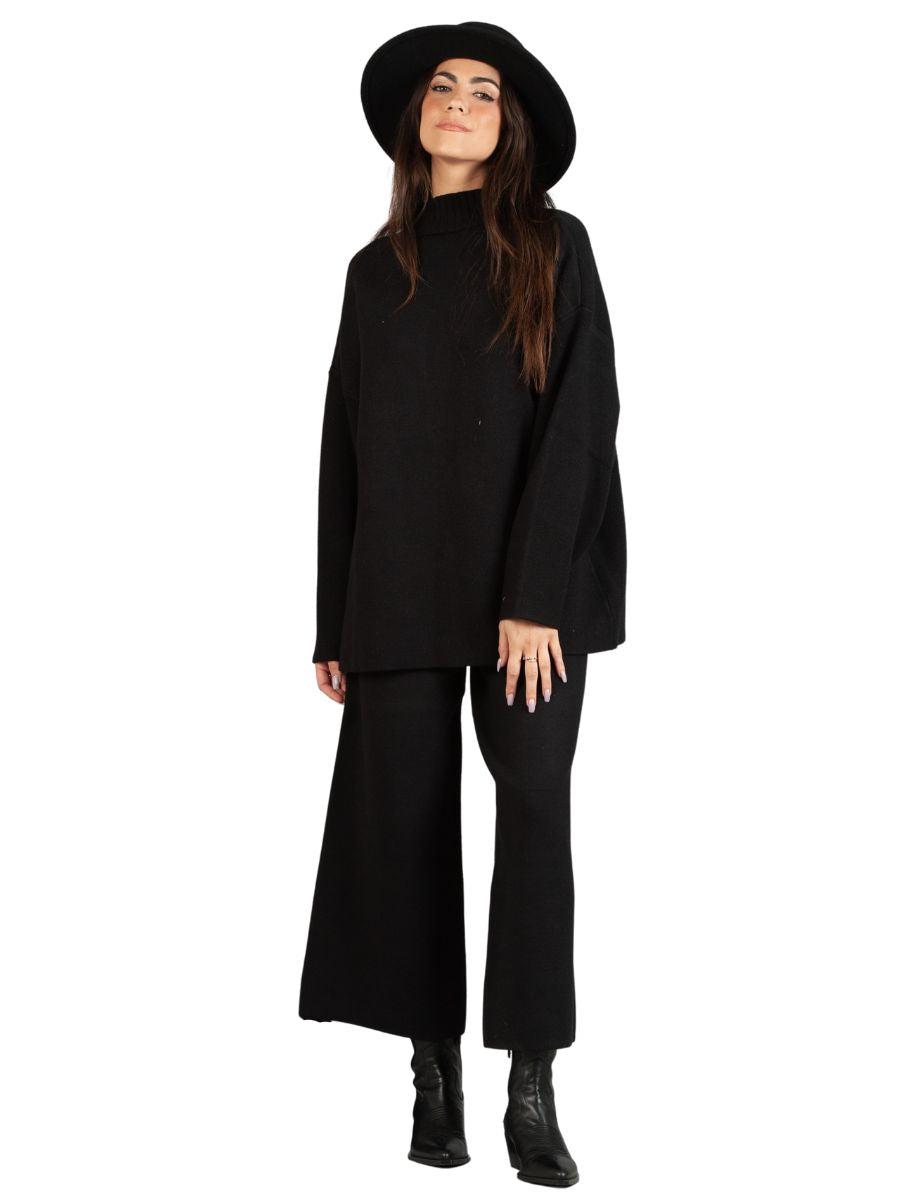 lucca couture MERI SWEATER PANTS-BLACK