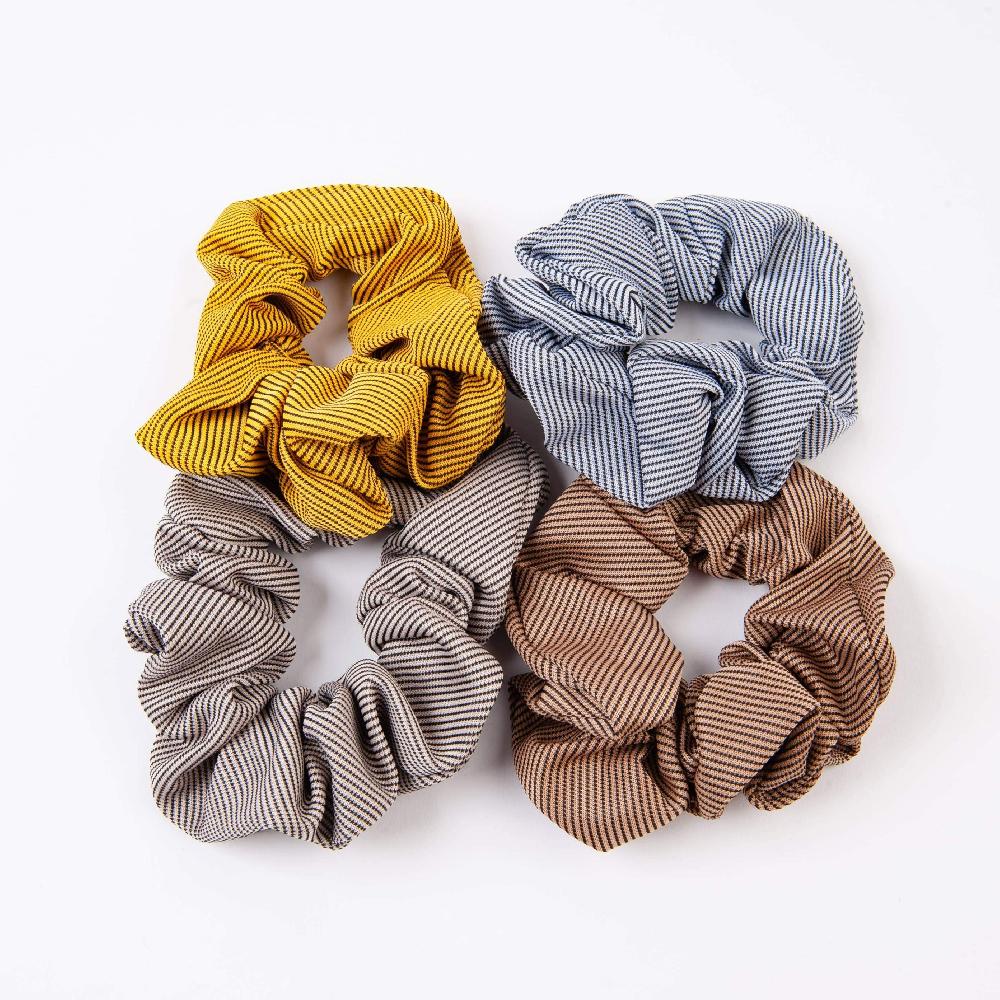 lucca couture MISTY STRIPED SCRUNCHIE