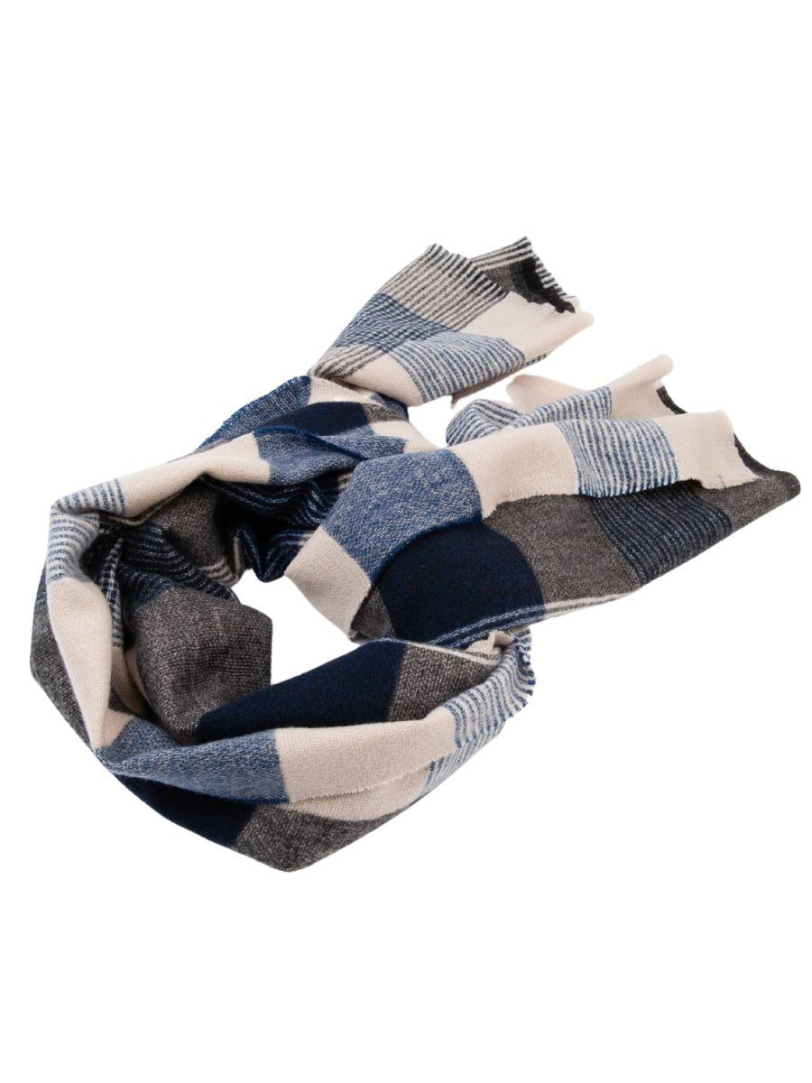 lucca couture NEVIS PLAID SCARF-PARISIAN BLUE